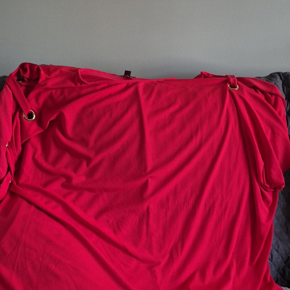 BOLD elements Vibrant Red Blouse
